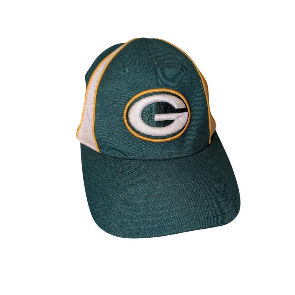 Reebok Green Bay Packers Cap Green White Gold G Logo